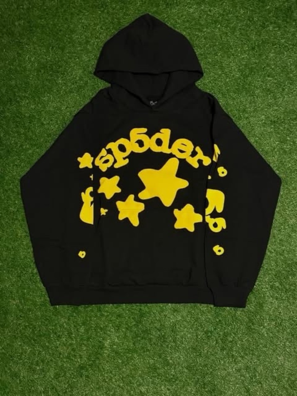 Black With Yellow Stars Sp5der